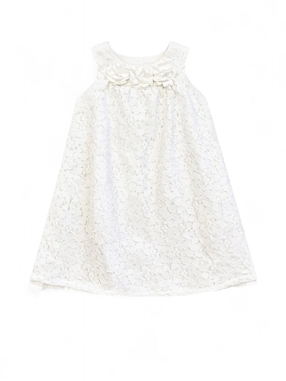 Carter’s 18-24M Toddler Girls White Floral Lace Dress Sleeveless Easter Wedding